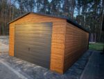 Garaż blaszany drewnopodobny 4m x 7m ID 64 - obrazek 4