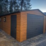 Garaż blaszany drewnopodobny 4m x 7m ID 64