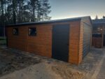 Garaż blaszany drewnopodobny 4m x 7m ID 64 - obrazek 2
