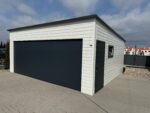 Garaż blaszany z bramą segmentową 6 m x 5,5 m ID 112
