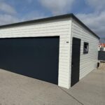 Garaż blaszany z bramą segmentową 6 m x 5,5 m ID 112