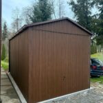 Garaż blaszany drewnopodobny 3m x 5m ID 58