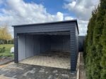 Garaż blaszany z bramą segmentową 4 m x 6,5 m ID 99 - obrazek 5