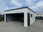 Garaż blaszany z bramą segmentową 6 m x 5,5 m ID 112 - obrazek 7