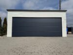 Garaż blaszany z bramą segmentową 6 m x 5,5 m ID 112 - obrazek 3