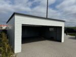 Garaż blaszany z bramą segmentową 6 m x 5,5 m ID 112 - obrazek 5