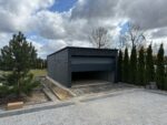 Garaż blaszany z bramą segmentową 4 m x 6,5 m ID 99 - obrazek 6