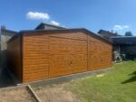 Garaż blaszany drewnopodobny 7 m x 5,5 m ID 81 - obrazek 6