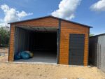Garaż blaszany drewnopodobny 5m x 7m ID 70 - obrazek 4