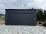 Garaż blaszany z bramą segmentową 6 m x 5,8 m ID 114 - obrazek 3