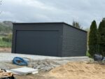 Garaż blaszany z bramą segmentową 6 m x 5,8 m ID 114 - obrazek 7