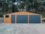 Garaż blaszany drewnopodobny 9 m x 6 m ID 86 - obrazek 2