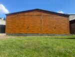 Garaż blaszany drewnopodobny 7 m x 5,5 m ID 81 - obrazek 4