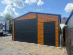 Garaż blaszany drewnopodobny 5m x 7m ID 70