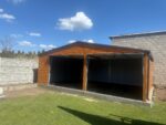 Garaż blaszany drewnopodobny 7 m x 5,5 m ID 81 - obrazek 2