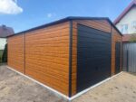 Garaż blaszany drewnopodobny 5m x 7m ID 70 - obrazek 2