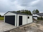 Garaż blaszany z bramą segmentową 6 m x 7 m ID 129