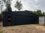 Garaż blaszany z bramą segmentową 9 m x 7 m ID 144 - obrazek 7