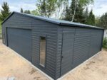 Garaż blaszany z bramą segmentową 9 m x 7 m ID 144 - obrazek 9
