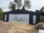 Garaż blaszany z bramą segmentową 9 m x 7 m ID 144 - obrazek 5