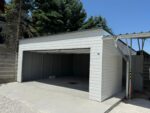 Garaż blaszany z bramą segmentową 6 m x 6 m ID 126 - obrazek 5