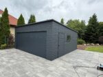 Garaż blaszany z bramą segmentową 6 m x 5,8 m ID 118