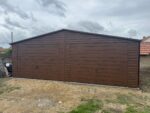 Garaż blaszany drewnopodobny 7 m x 5,5 m ID 80 - obrazek 4