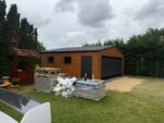 Garaż blaszany z bramą segmentową 6 m x 6,5 m ID 128 - obrazek 6