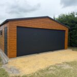 Garaż blaszany z bramą segmentową 6 m x 6,5 m ID 128