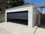 Garaż blaszany z bramą segmentową 6 m x 6 m ID 126 - obrazek 2
