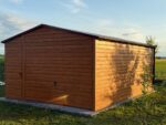 Garaż blaszany drewnopodobny 4m x 5,5m ID 61 - obrazek 5