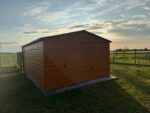 Garaż blaszany drewnopodobny 4m x 5,5m ID 61 - obrazek 3