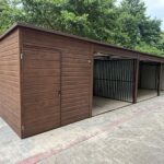 Garaż blaszany drewnopodobny 11m x 5 m ID 90