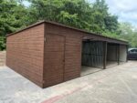 Garaż blaszany drewnopodobny 11m x 5 m ID 90 - obrazek 3