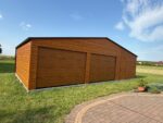 Garaż blaszany z bramą segmentową 10 m x 6 m ID 146