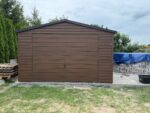 Garaż blaszany drewnopodobny 4m x 8m ID 66