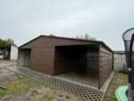 Garaż blaszany drewnopodobny 6 m x 6 m + 3m ID 75 - obrazek 6