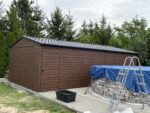 Garaż blaszany drewnopodobny 4m x 8m ID 66 - obrazek 3