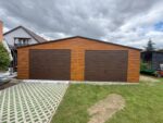Garaż blaszany drewnopodobny 8 m x 6 m ID 91 - obrazek 7