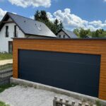 Garaż blaszany z bramą segmentową 6 m x 5,8 m ID 121