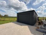 Garaż blaszany z bramą segmentową 5 m x 7 m ID 106