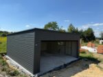 Garaż blaszany z bramą segmentową 6 m x 5,8 m ID 118 - obrazek 7