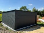 Garaż blaszany z bramą segmentową 6 m x 5,8 m ID 118 - obrazek 9