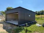 Garaż blaszany z bramą segmentową 6 m x 5,8 m ID 118 - obrazek 10