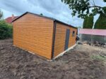Garaż blaszany drewnopodobny 4,5m x 6m ID 59 - obrazek 4