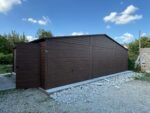 Garaż blaszany drewnopodobny 9 m x 6 m ID 85 - obrazek 6
