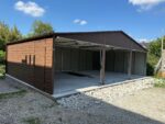 Garaż blaszany drewnopodobny 9 m x 6 m ID 85 - obrazek 2