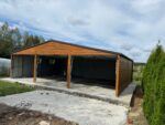 Garaż blaszany drewnopodobny 9 m x 6,5 m ID 87 - obrazek 4