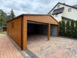 Garaż blaszany z bramą segmentową 6,5 m x 7 m ID 108 - obrazek 3