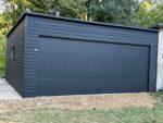 Garaż blaszany z bramą segmentową 6 m x 5,8 m ID 120